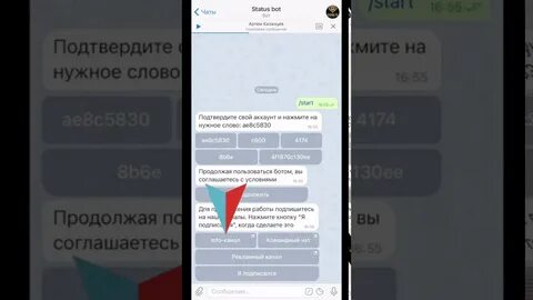 Статус бота