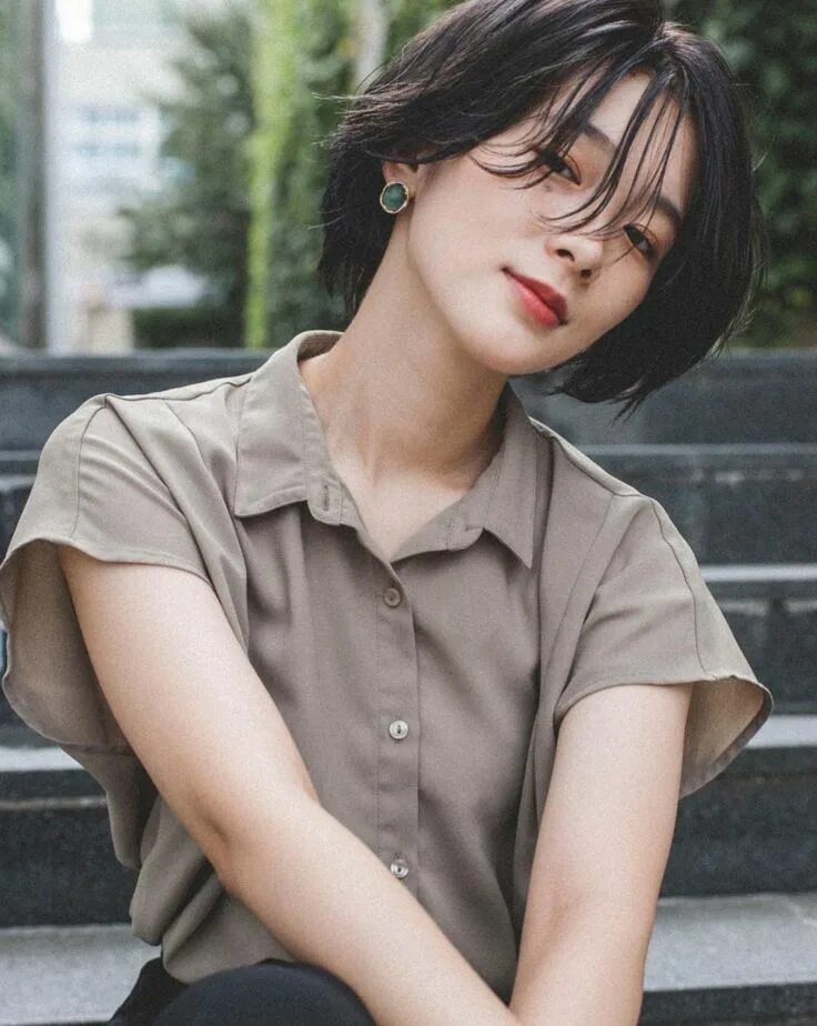 쇼핑몰 피팅모델 여신 윤선영 근황 사진들 .. Asian hair, Korean short hair, Short hair styles