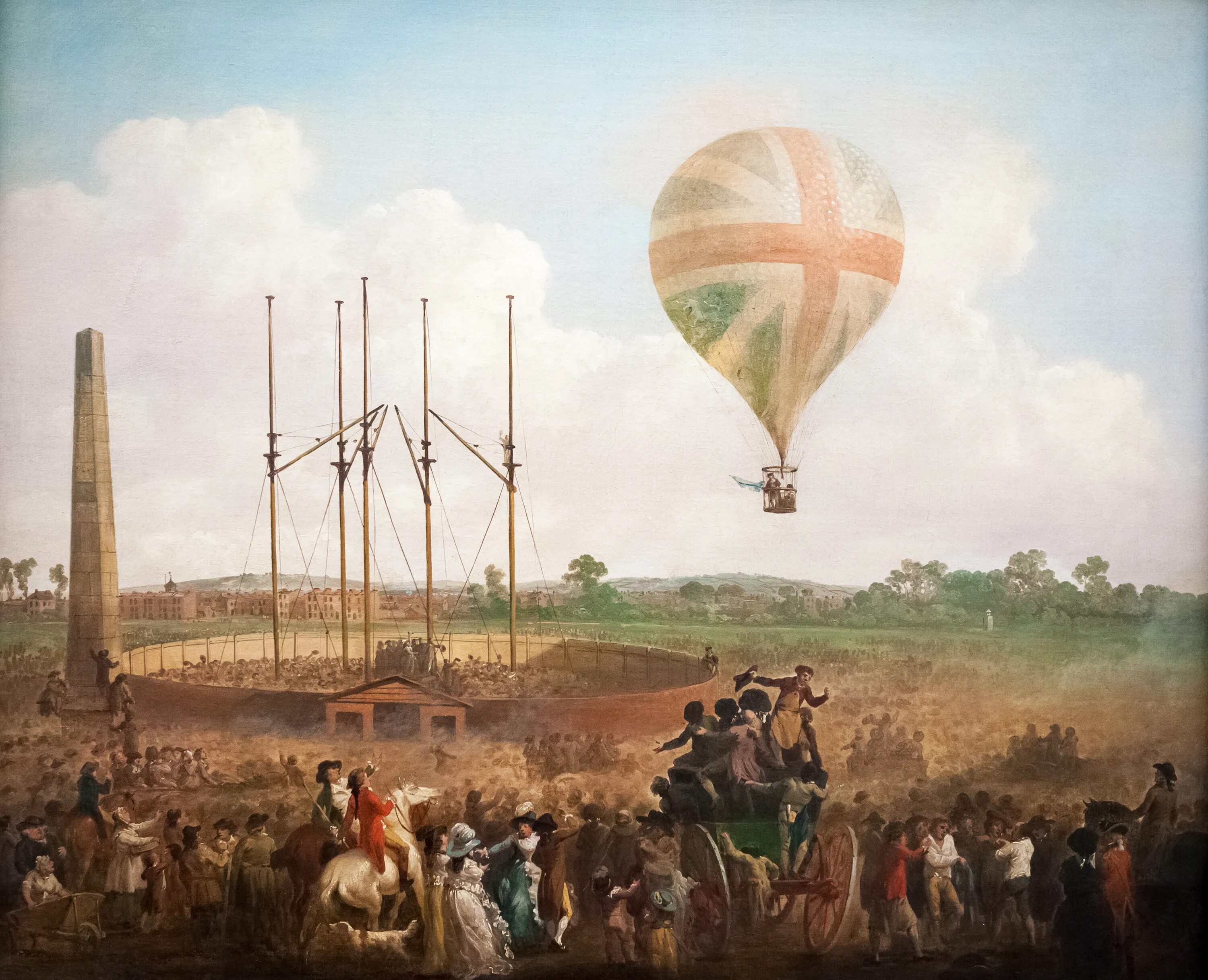 Первый полет шар. Julius caesar ibbetson (1759-1817). julius caesar ibbetson. первые воздушные шары. первый воздушный шар.
