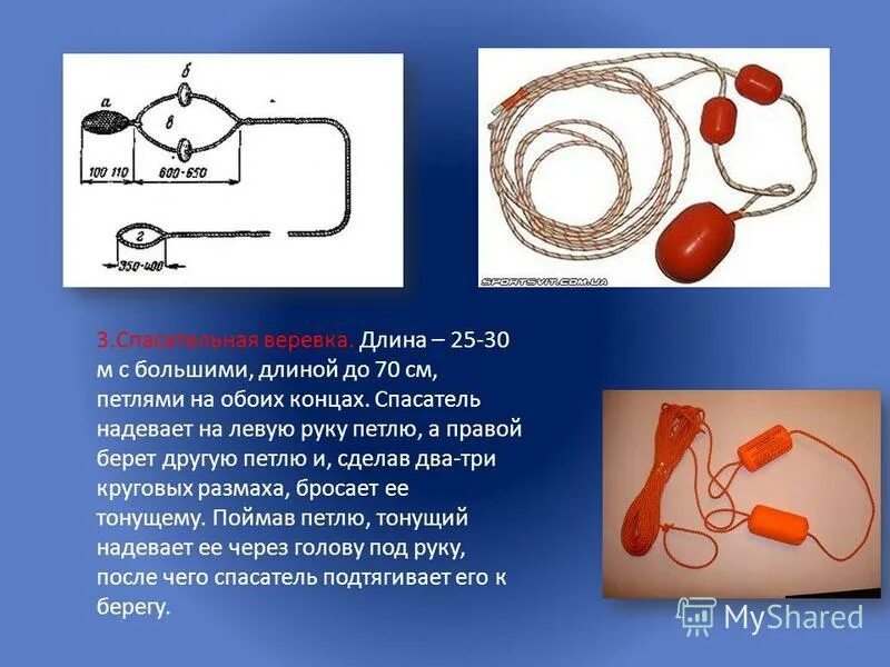 Требования к спасательным веревкам