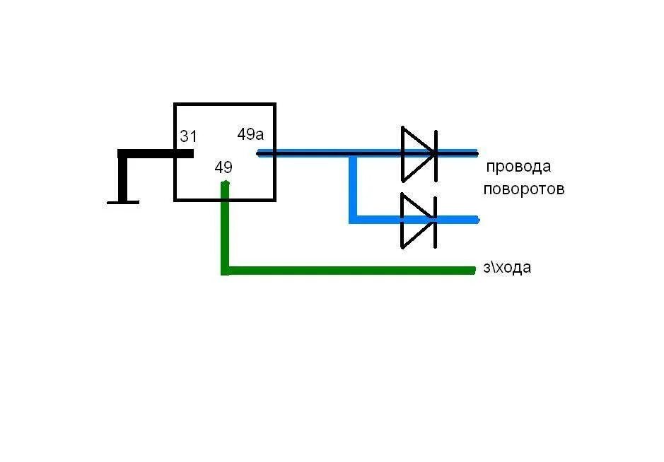 Схема включения реле поворотов ВАЗ 2108. Схема подключения трехконтактного реле поворотов. Реле поворотников ВАЗ схема. Реле поворотов 2108 схема подключения. Подключение поворотников ваз