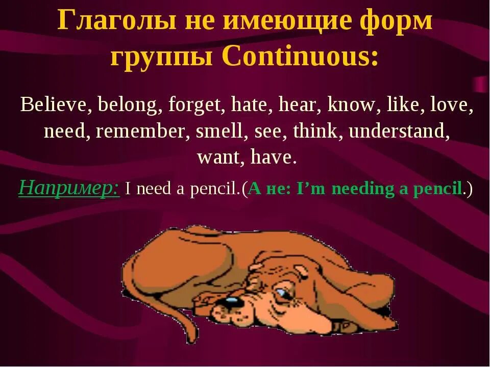 Глагол know в present continuous. Глагол believe в present Continuous. Understand в present Continuous. Believe в present Continuous. Hear в present Continuous.