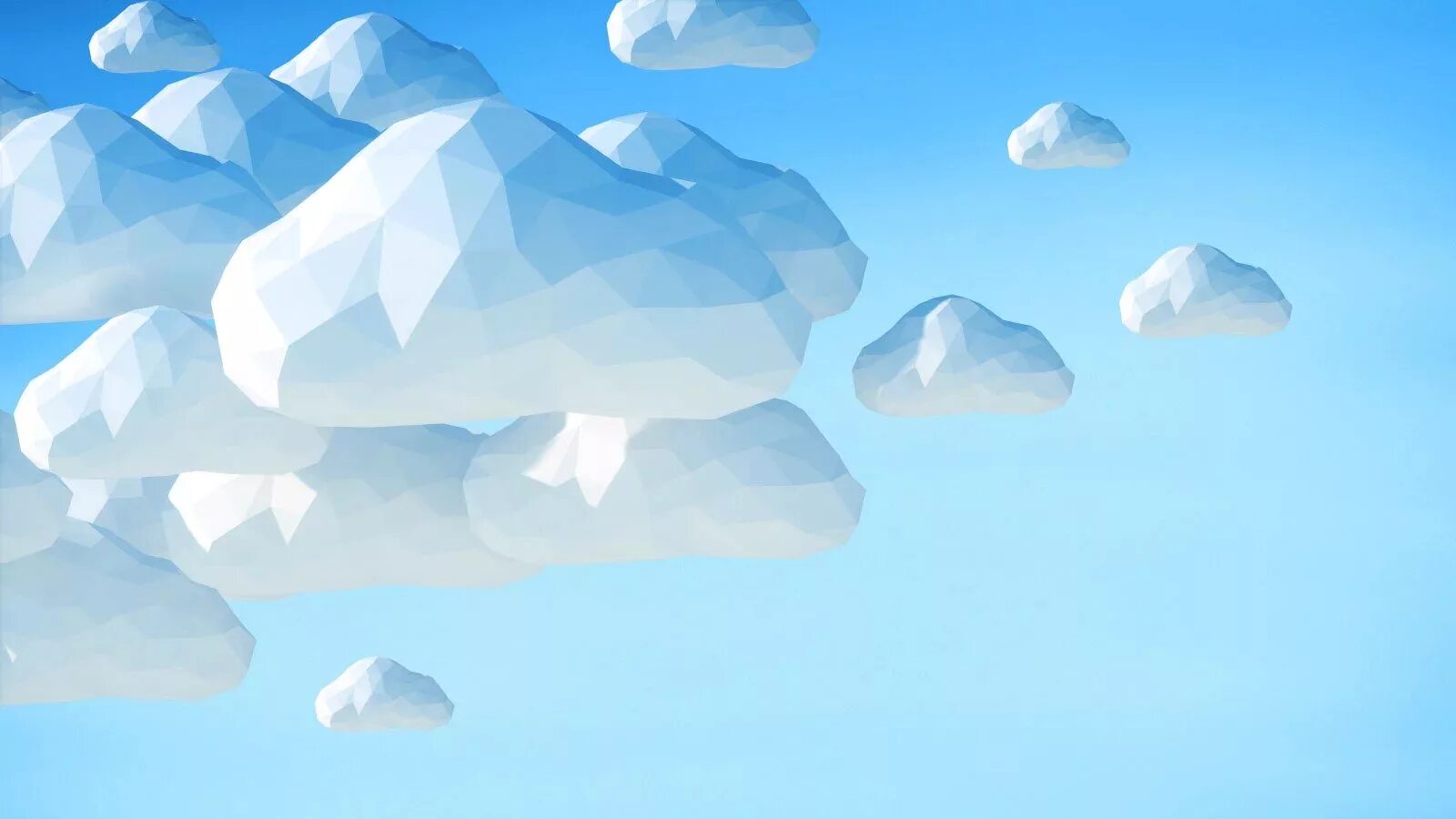 3 d cloud. Облака 3д. Небо Low Poly. Фон 3д облака. Облако 3d.