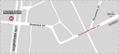 Магазин метро коломенская