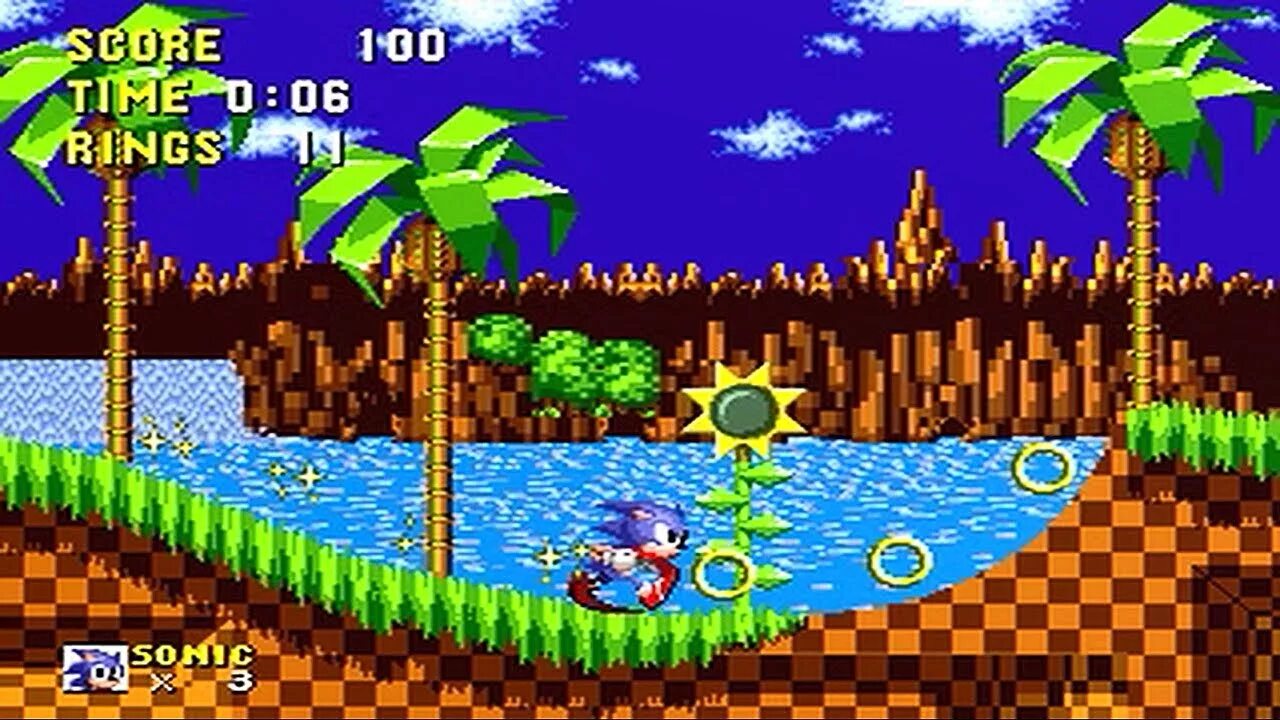 Игра мега соник. Sonic 1 Green Hill. Sega Mega Drive 2 Sonic. Соник 1 1991. Sega мега драйв 2 Sonic.
