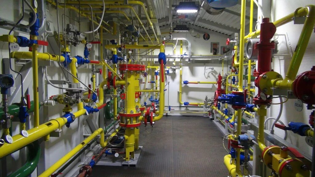Работа газораспределительной станции