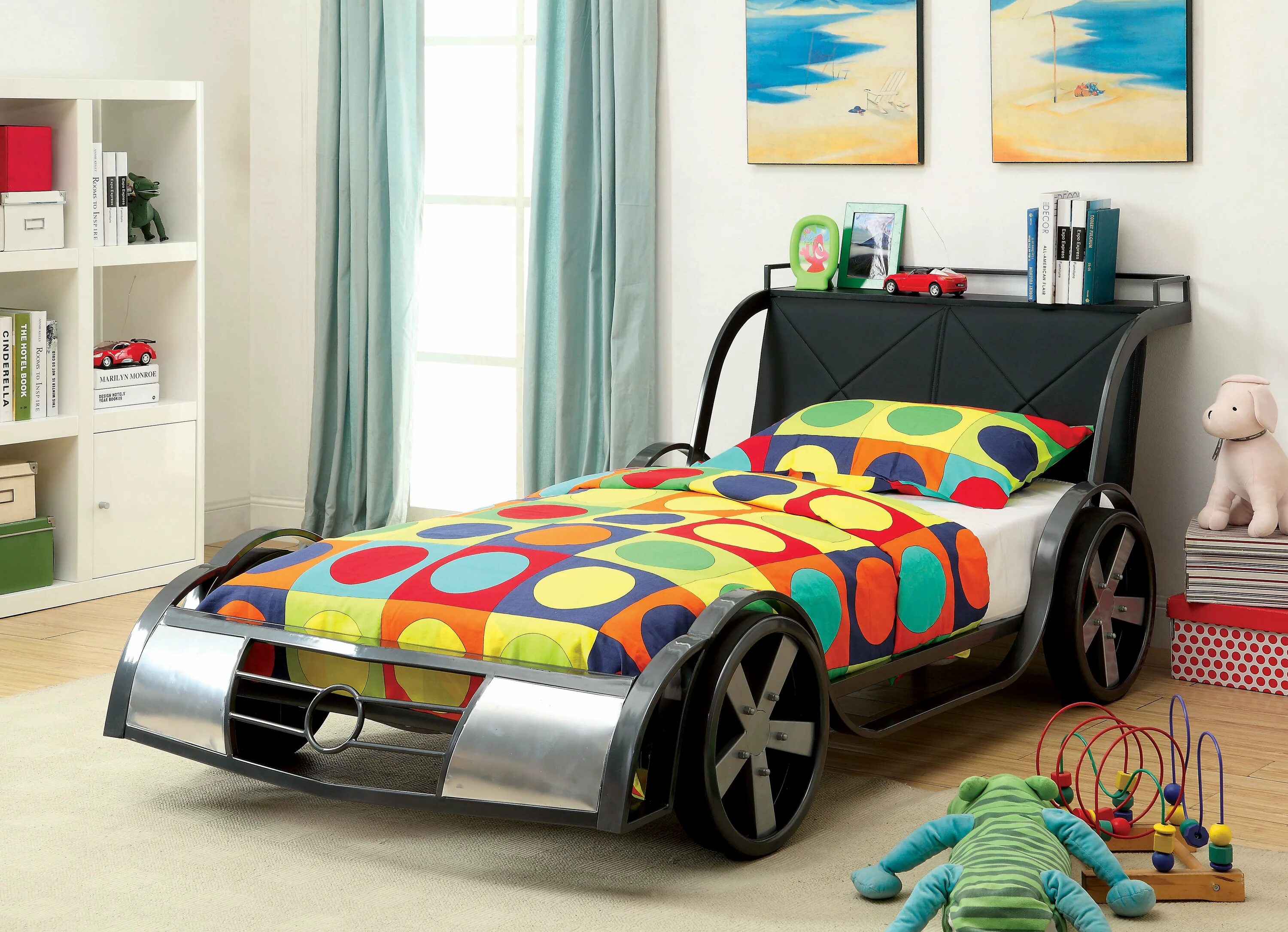 Freedom Racer Collection 7765 Twin Bed Frame Letti di design, Letto a forma di a