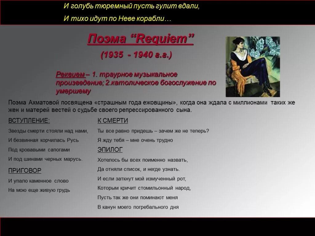 Поэма Реквием Ахматова. Поэма «Реквием»(1935–1940 гг.). Реквием Ахматова кластер. Звёзды смерти стояли над нами и безвинная корчилась Русь.