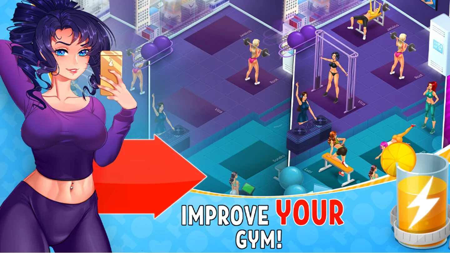 18 game apk. Девушки из игры hot Gym. Горячие игры на андроид. Gym игра. Симулятор тренажерного зала.