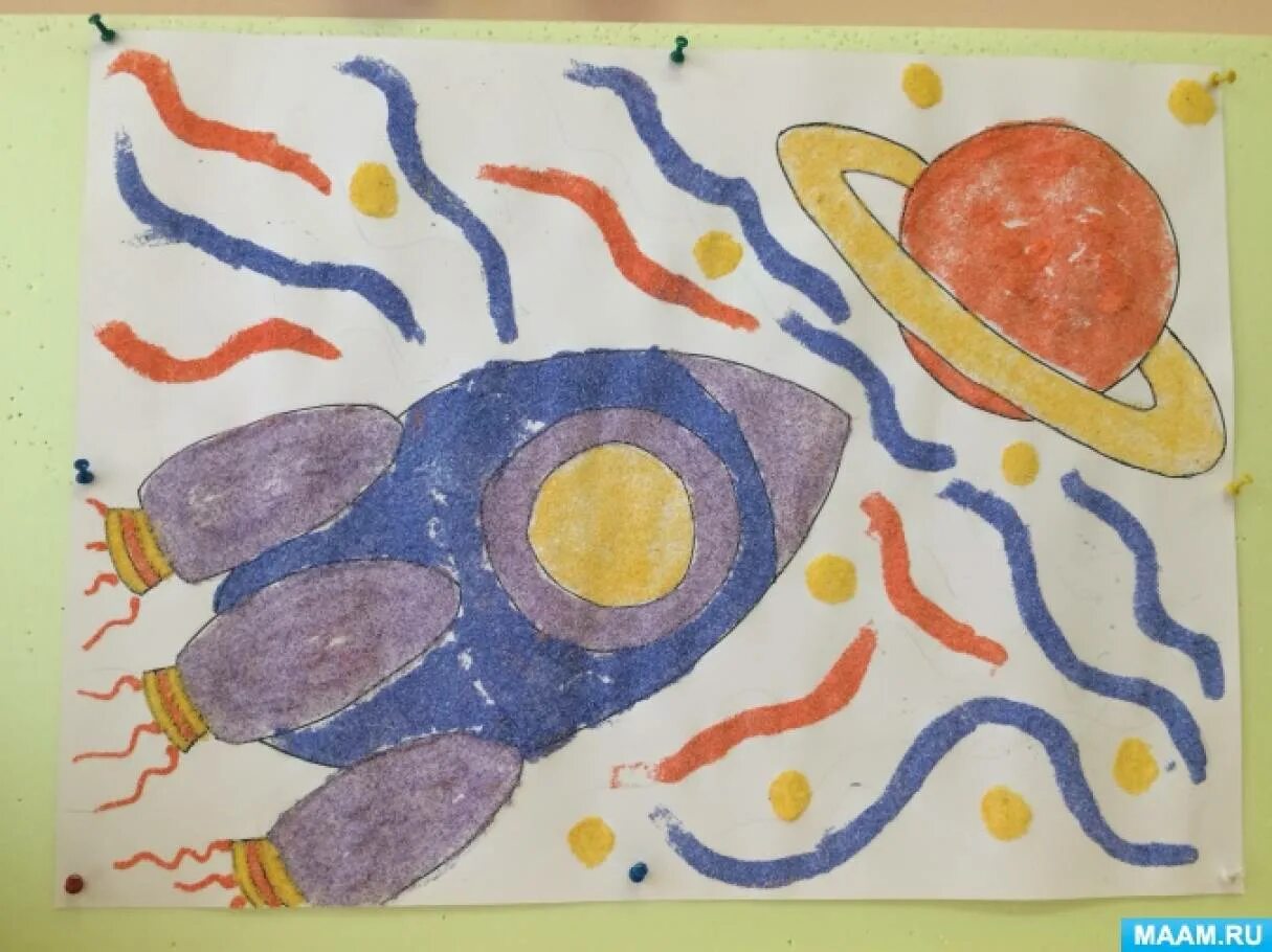 Рисование для детей космос. Рисунок на тему космос. Космос рисование с детьми детский сад. Рисование на тему космос в детском саду.