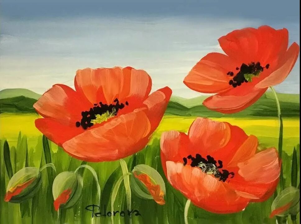 маки для начинающих. маки акварель правополушарное рисование. картина маки. маки для начинающих. маки для начинающих.