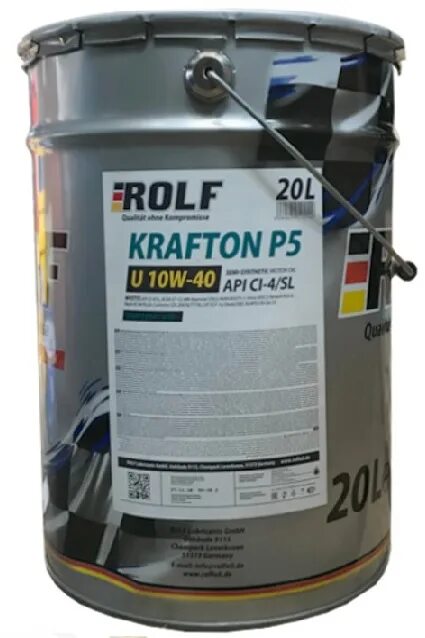 Масло rolf s7. Rolf Krafton p5 u (Dynamic Diesel) ci-4/SL 10w-40 20l. Моторное масло Rolf Krafton p5 u 10w-40 60 л. РОЛЬФ Крафтон p5 10w 40. Krafton p5 u 10w-40.