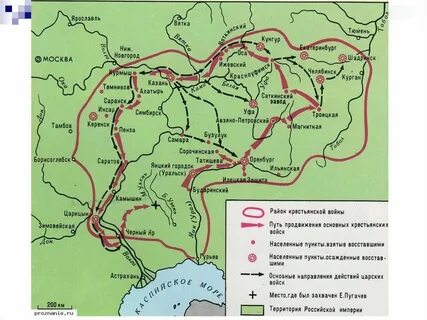 Восстание под предварительством пугачева