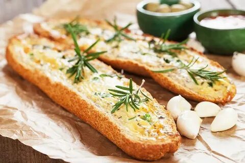 Хлеб с маслом в духовке