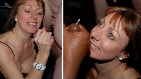 SplatBukkake content with british milfs taking facial cumshots in bukkake p...