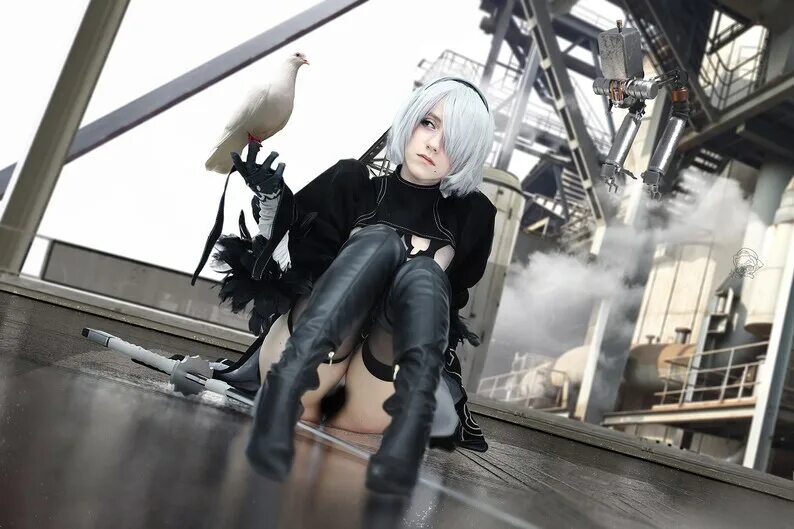 Nier automata cosplay. Ниер аутомата косплей. Ниер автомата косплей. Алиса Шульц 2b косплей.