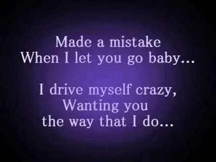 Baby love me crazy