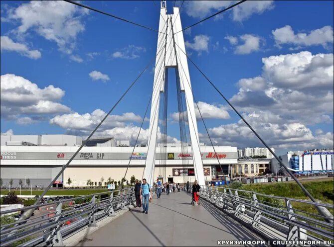 Павшинский мост фото Павшинский пешеходный мост Фото