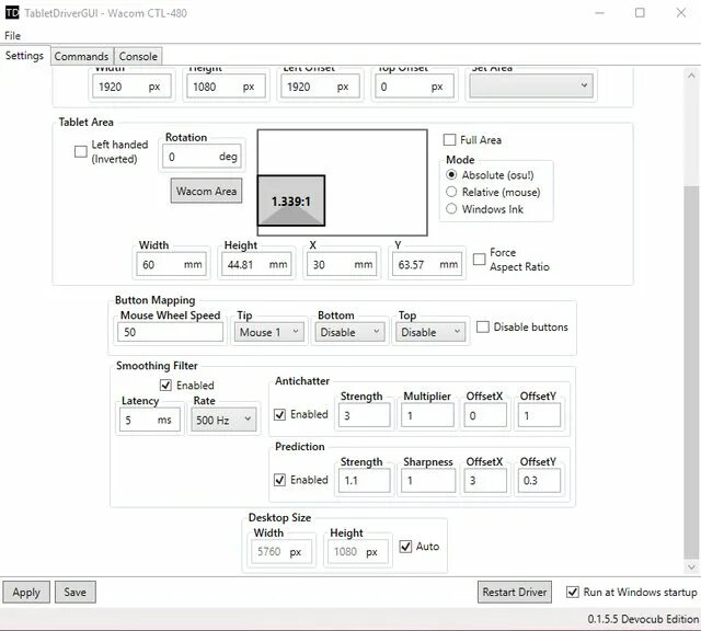 Mrekk settings. Tablet driver osu. hawku driver. devocub tablet driver. mrekk tablet area 2025.