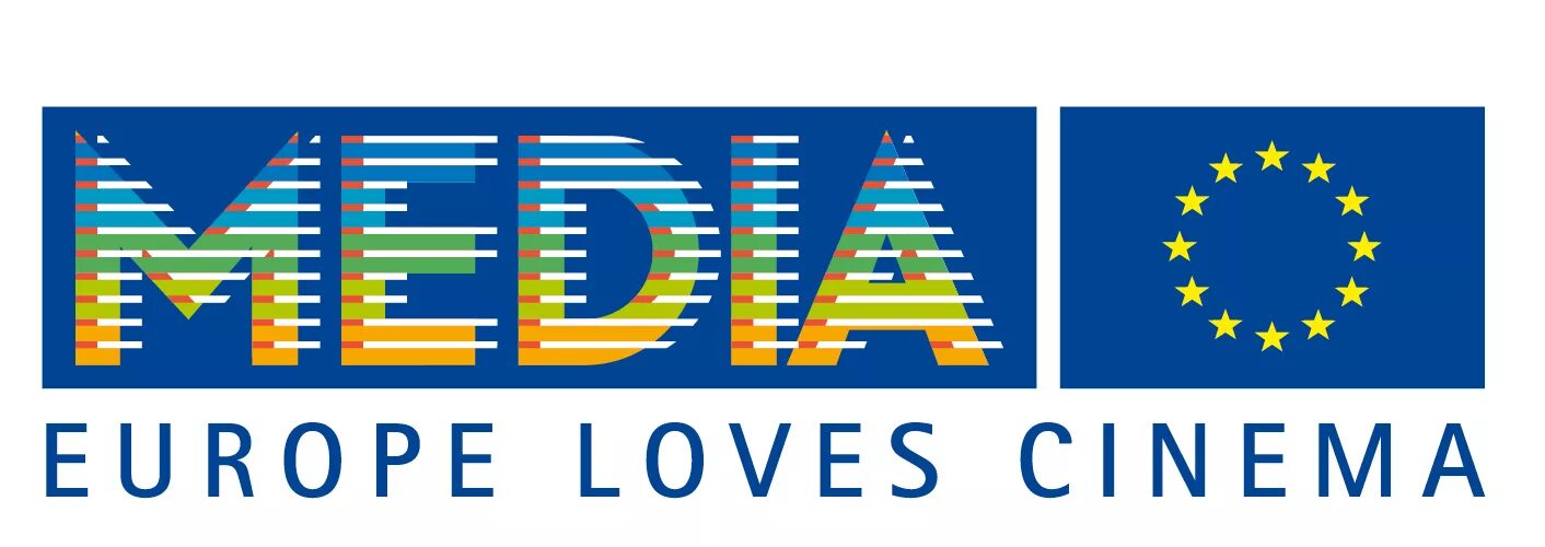 Europe programming. Media europe loves cinema logo. creative europe media. media programme of the european union. creative europe media logo.
