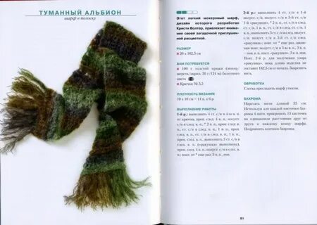 Как пишется слово вязаный шарф