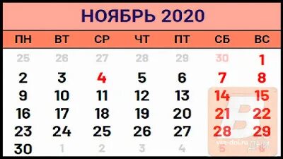 Сколько в ноябре в 23 году