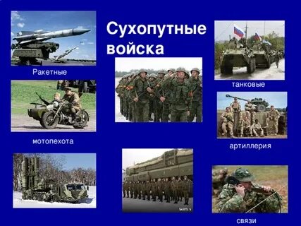 Какие виды войск входят в сухопутные войска