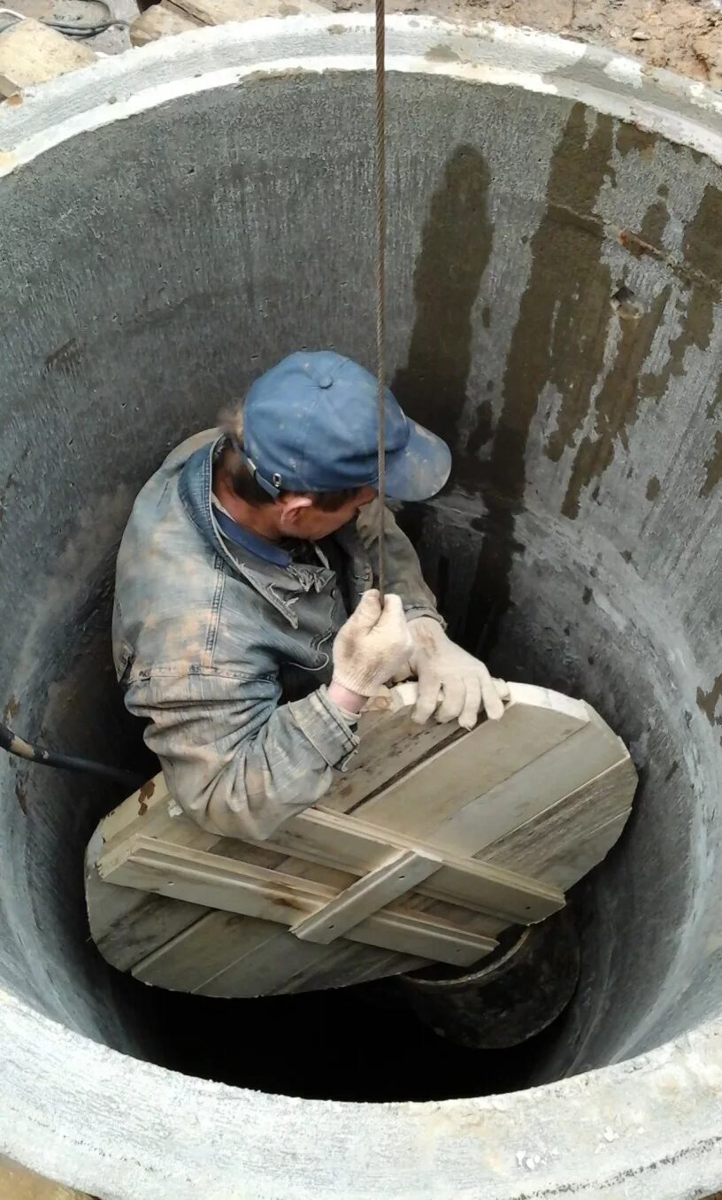 Бетонный колодец для воды