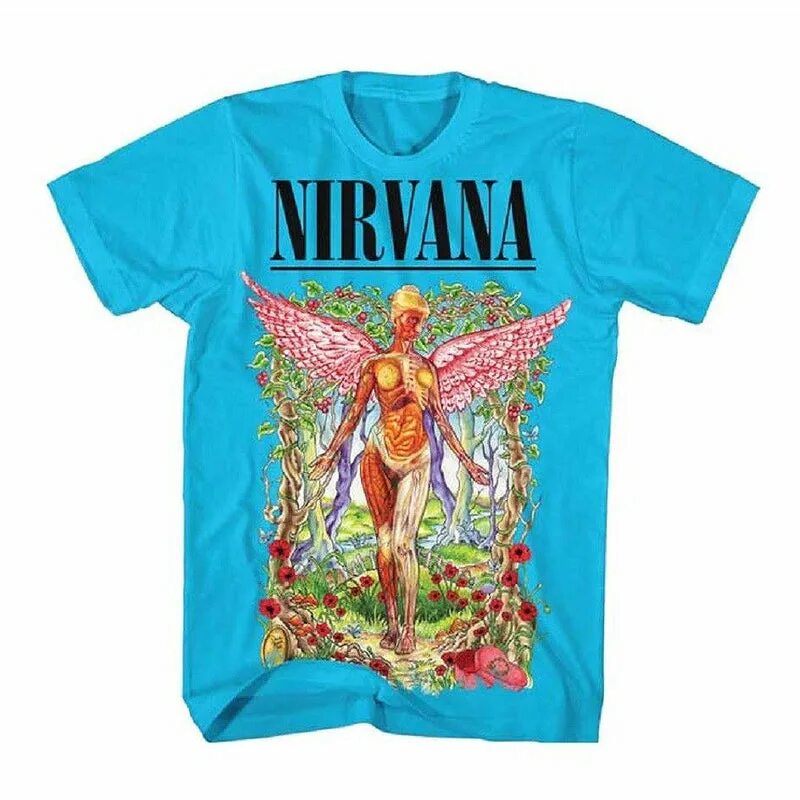 Nirvana new. Nirvana рубашка. Nirvana in utero Forest. Nirvana футболка 2000х. Футболка Нирвана last.
