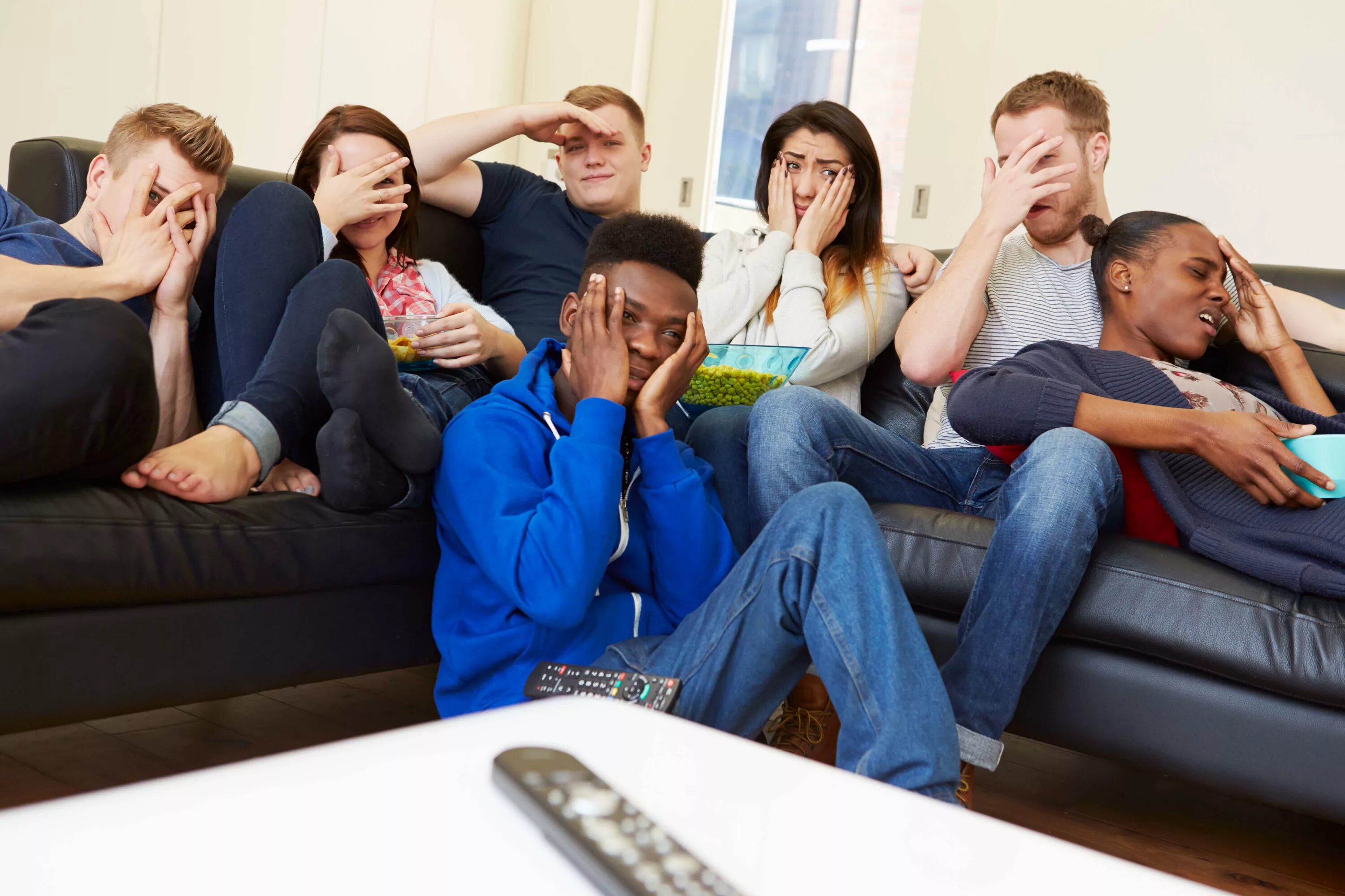 They are watching a c