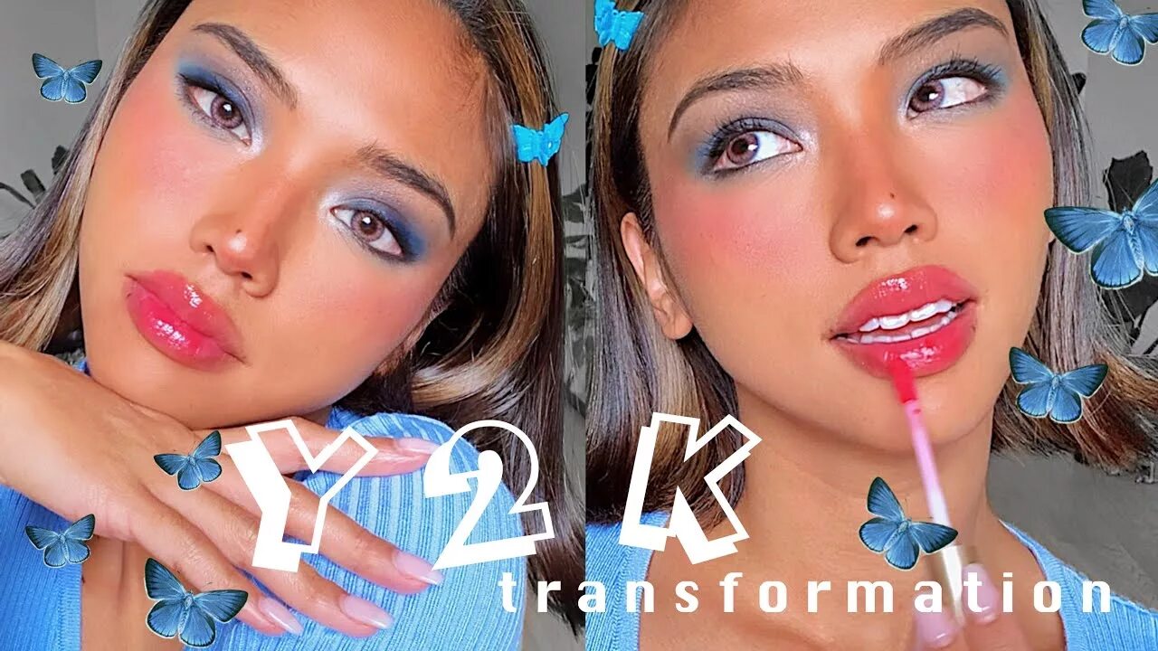 Y2k макияж. Y2k make up. софт герл эстетика макияж.