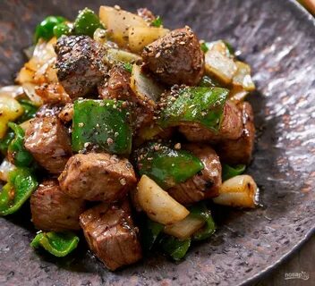 Жареное мясо с овощами рецепт