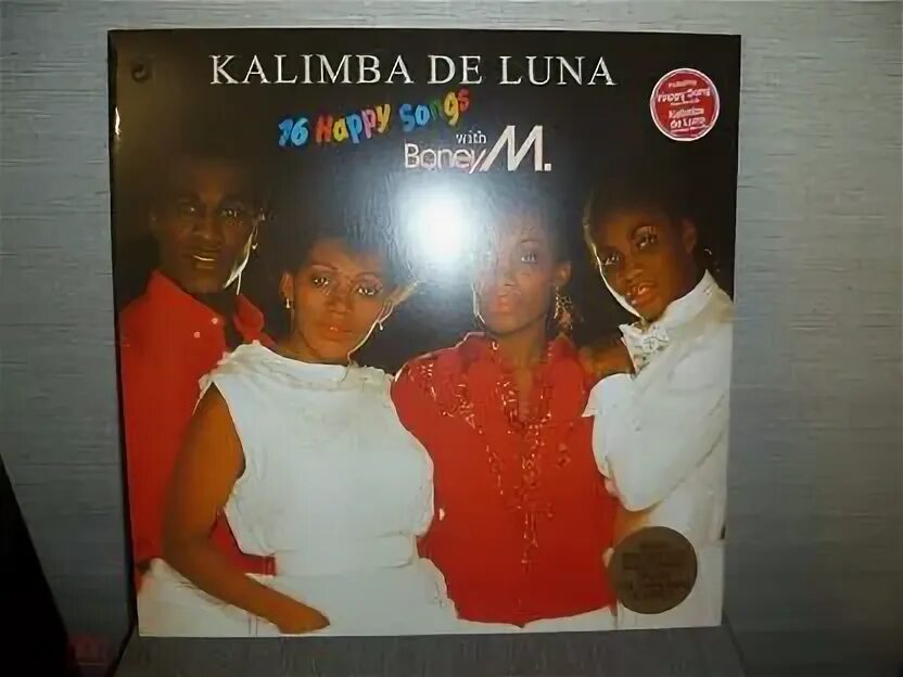 Boney m kalimba de. Boney m Kalimba de Luna 1984. Boney m - Kalimba de Luna пластинка. Boney m Kalimba de Luna 16 Happy Songs 1984. Kalimba de Luna Boney m. Ноты.