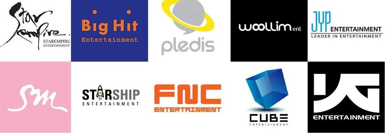 Компания pop pop. Логотипы корейских компаний. Логотипы к поп компаний. Корейские компание логотип. Кпоп компании.