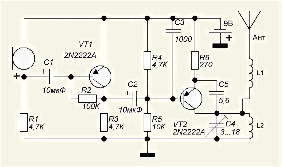 Радиомикрофон схема. Kt0622 радиомикрофон. Жучок 88-108мгц схема. Радиомикрофон 400 МГЦ схема. Схема радиомикрофона 88-108 МГЦ.