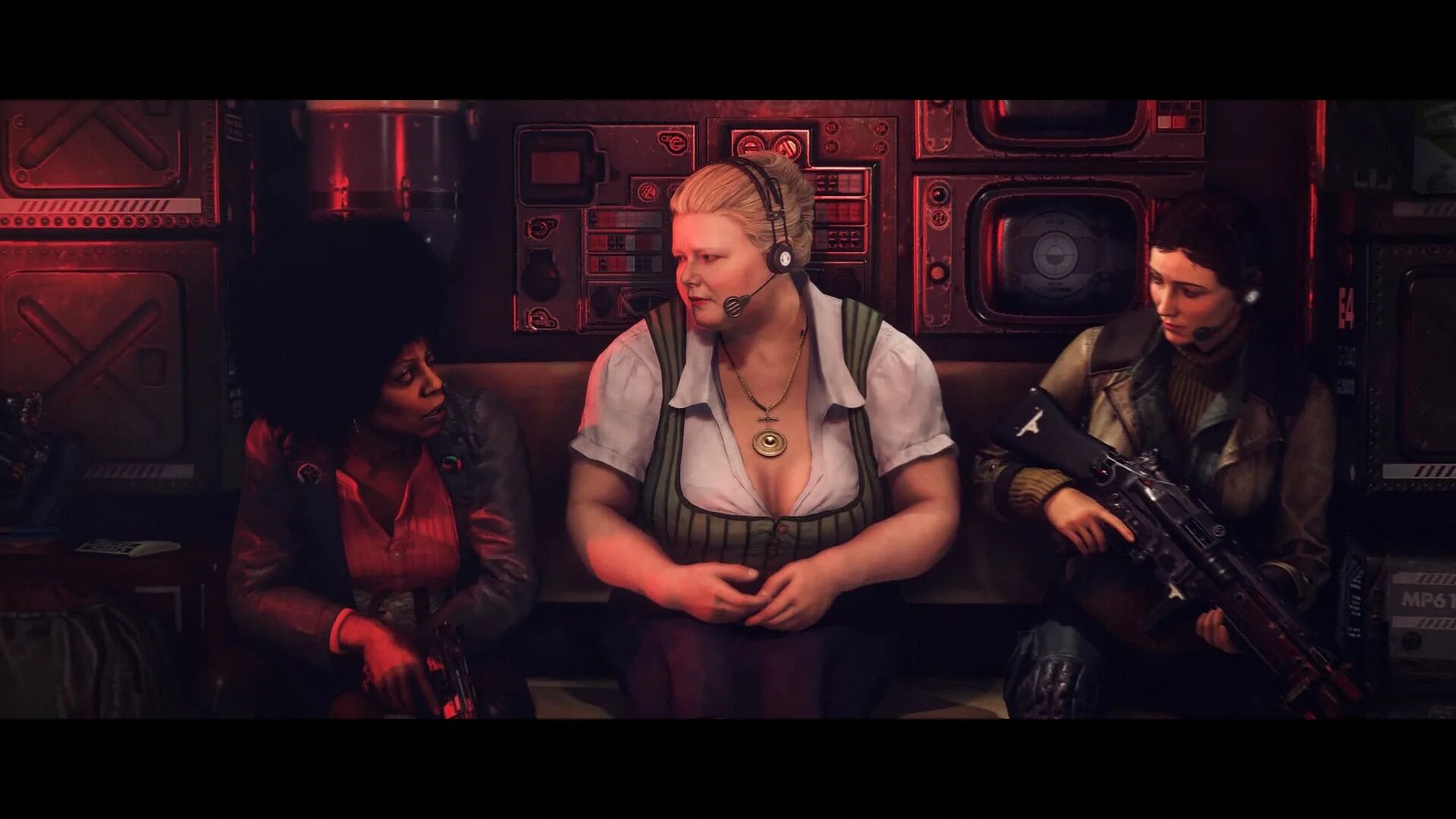 Wolfenstein the new colossus ошибки. Аня олива Wolfenstein. Wolfenstein 2 the New Colossus сцена с Аней.