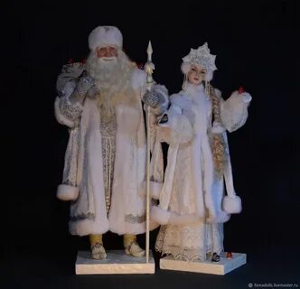 Коллекционные куклы Дед Мороз и Снегурочка. Проданы - заказать на Ярмарке Мастер