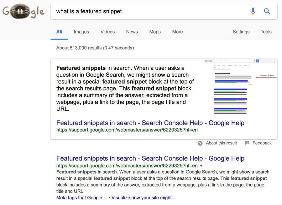 Google snippets