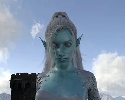 Talking blue elven