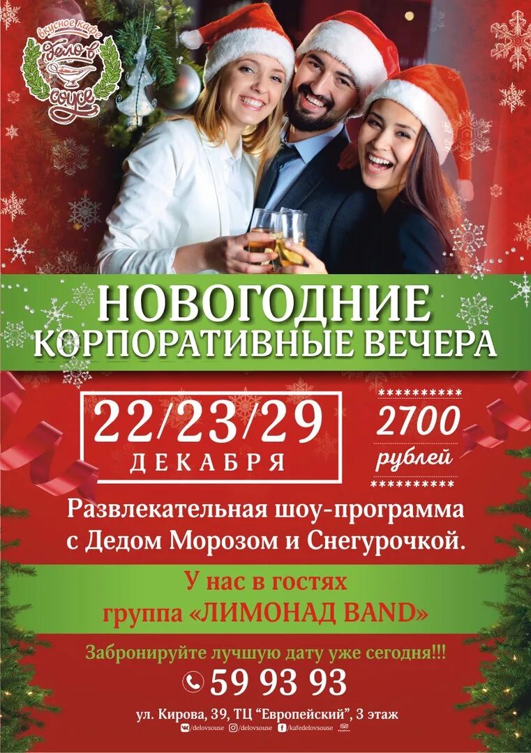 Провести новогоднюю программу