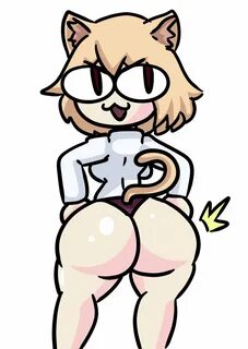 34 1girls ass bare legs black thong bubble butt catgirl feline female femal...