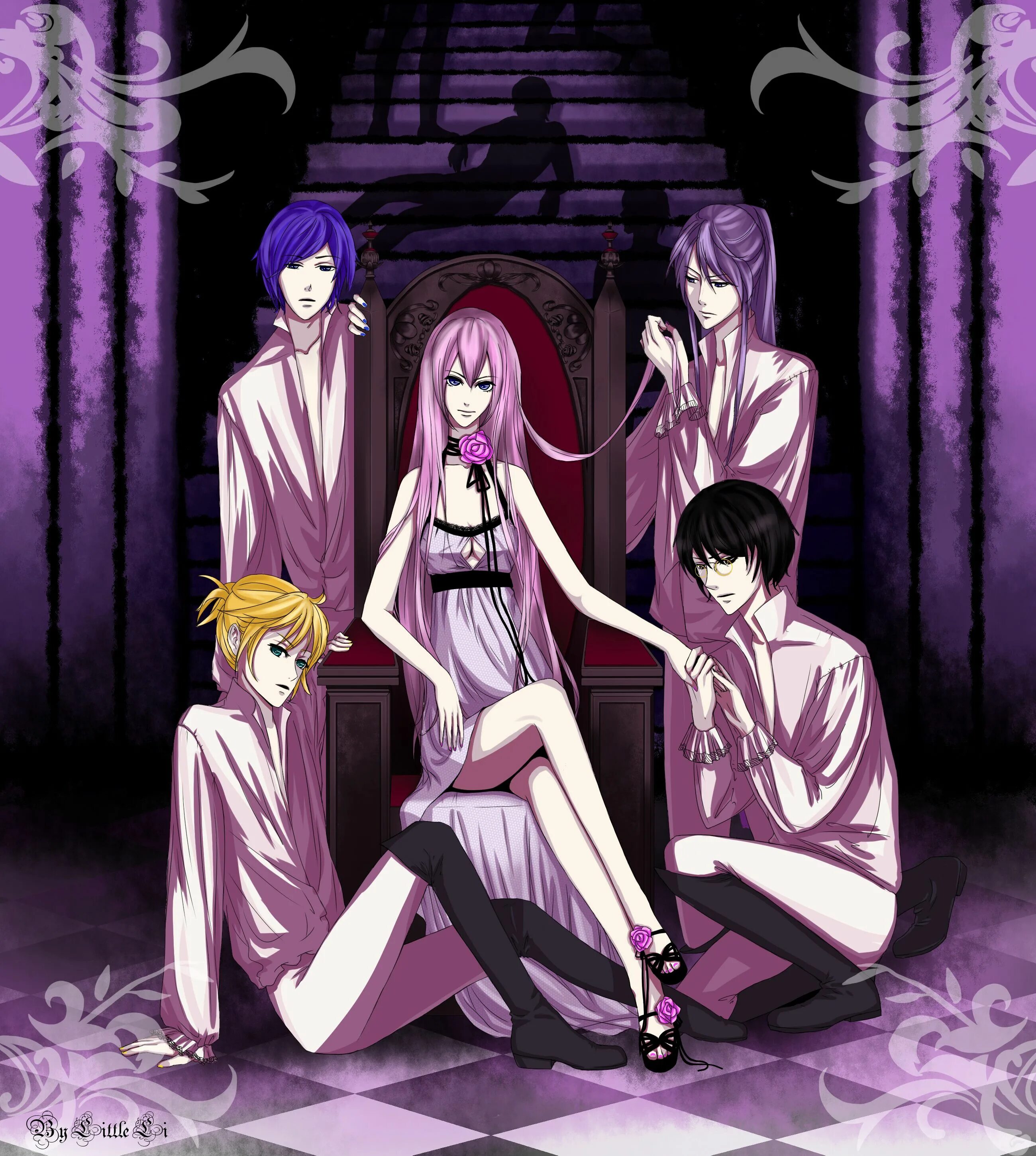 Герцог веномания и галлериан марлон. Gakupo madness of duke venomania. Камуи гакупо веномания. Веномания хроники эвиллиоса. The lunacy of duke venomania.
