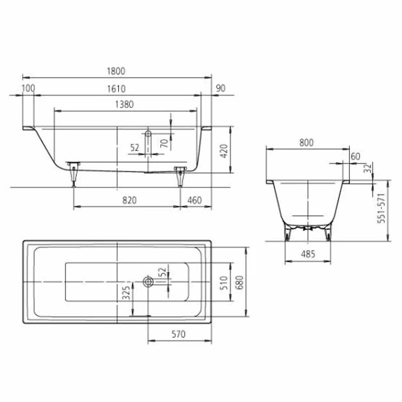 Стальная ванна весит. Ванна Kaldewei 180x80. Стальная ванна Kaldewei puro 180x80 Standard Mod. 653 Техничка. Ванна Калдевей 1750х750 схема. Ванна Калдевей 170х70 схема монтажа.