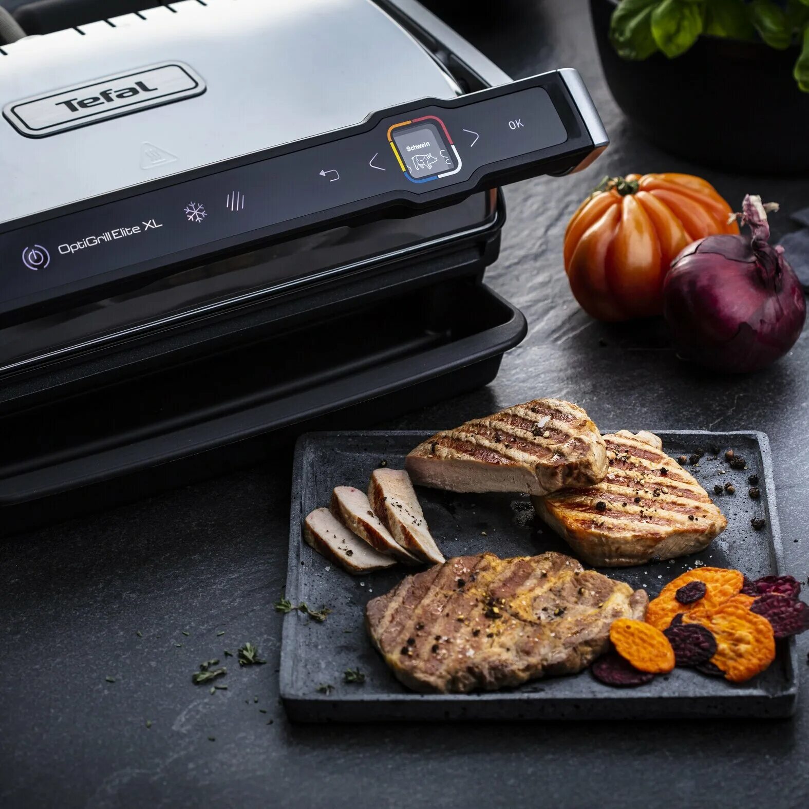 Tefal электрогриль optigrill elite gc760d30