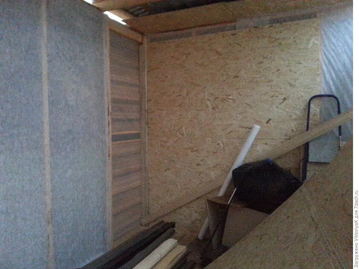 Отделка стен в сарае