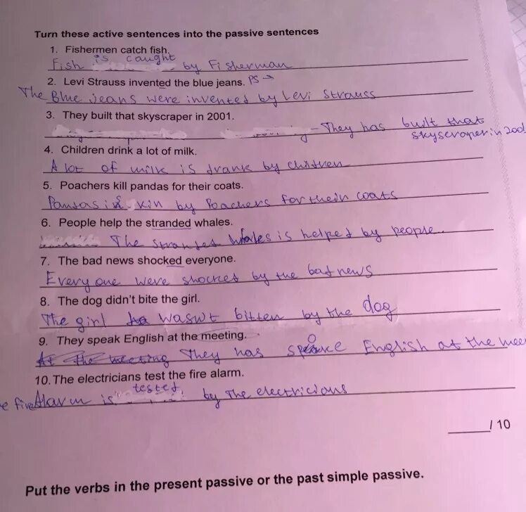 Turn the sentences into Passive. Turn the following sentences into the Passive. Turn the sentences from Passive into Active.. Rewrite the sentences in the Passive. Nobody to see him yesterday passive