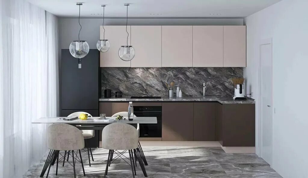 Интерьер кухни 2025 Модные Тренды (+85 фото) in 2025 Minimal kitchen design, Kit
