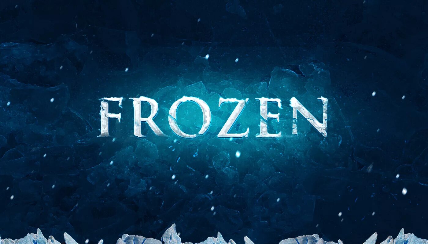 Слово freeze. Frozen надпись. Frozen шапка для ютуб. Ава Frozen. Ледяной стиль для фотошопа.