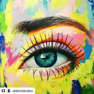Painted eye