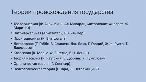 Договорная теория происхождения государства это